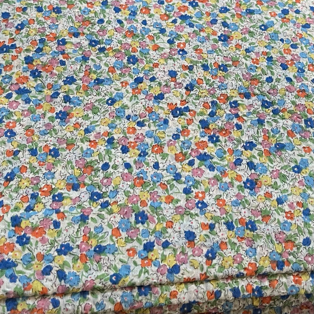 kain katun paris crinkle/katun crinkle motif cantik/kain rayon crinkle paris motif kecil