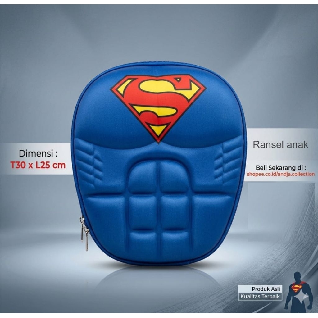 tas anak motif superman