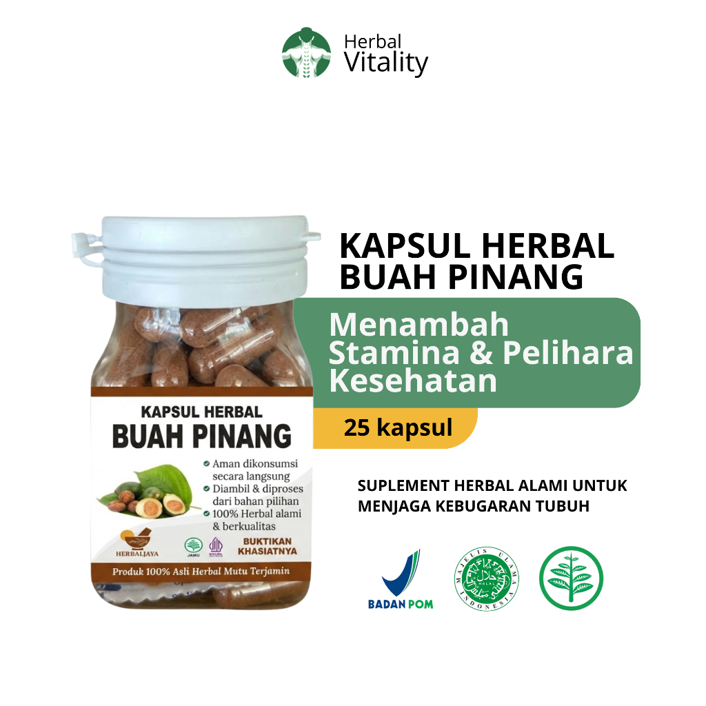 KAPSUL BUAH PINANG Buah Pinang Muda Untuk Pria Perkasa
