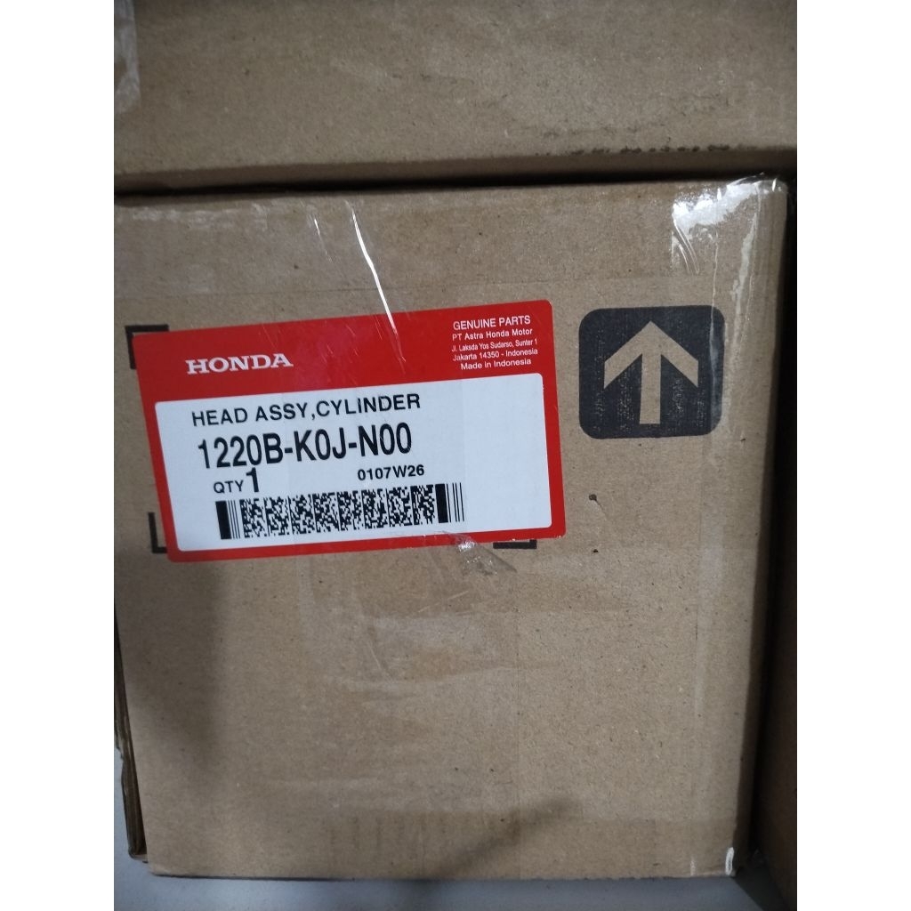 BLOK HEAD ASSY CYLINDER HEAD GENIO 1220B-K0J-N00 1220BK0JN00 ASLI AHM