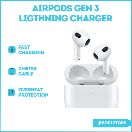 AIRPOD TWS GEN 3 LIGHTING CHARGER suara jernih