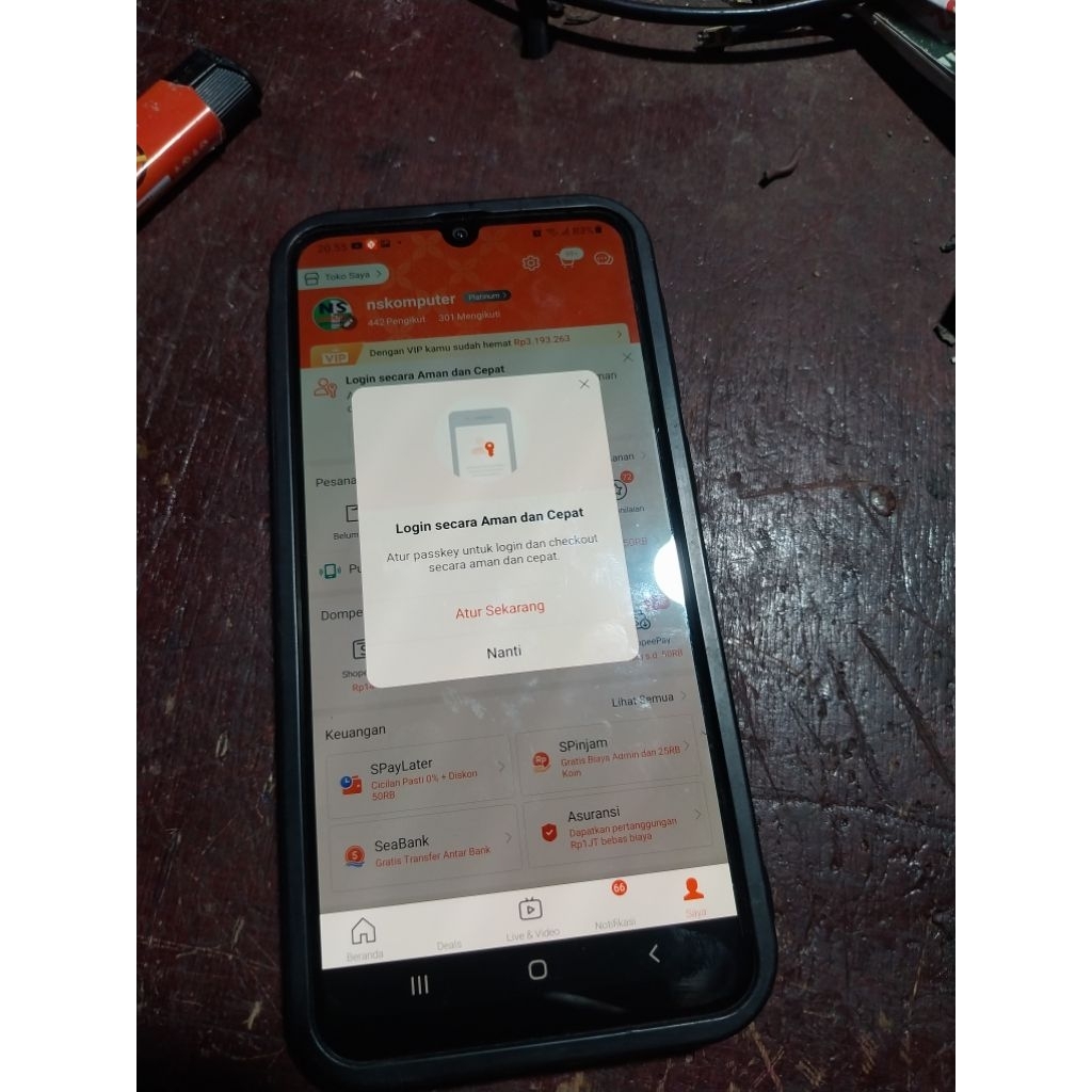 unit samsung A50s 4/64 original lcd asli