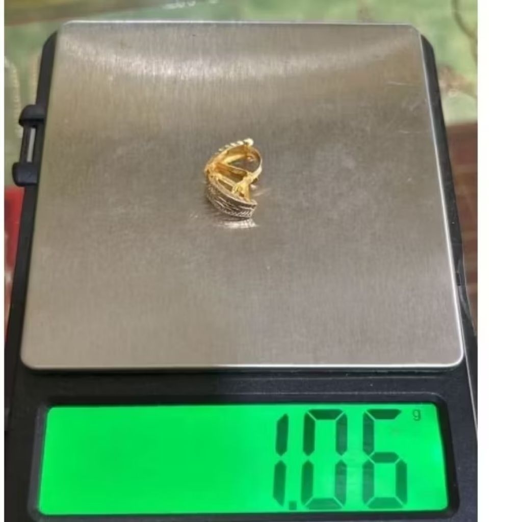 anting klip - emas 22k - kadar 700 - harga murah