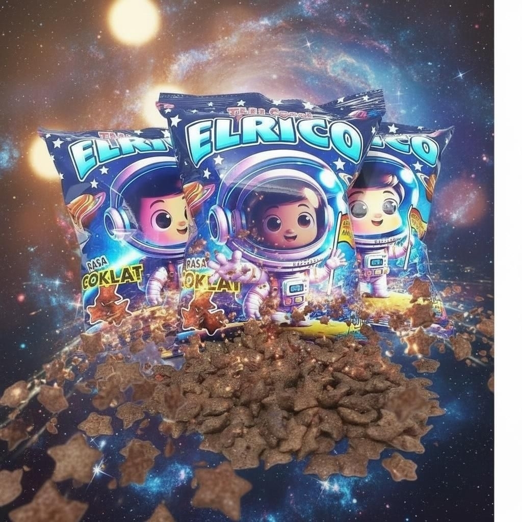 ELRICO TMJ snack rasa coklat isi 10pcs "BERHADIAH MAINAN"