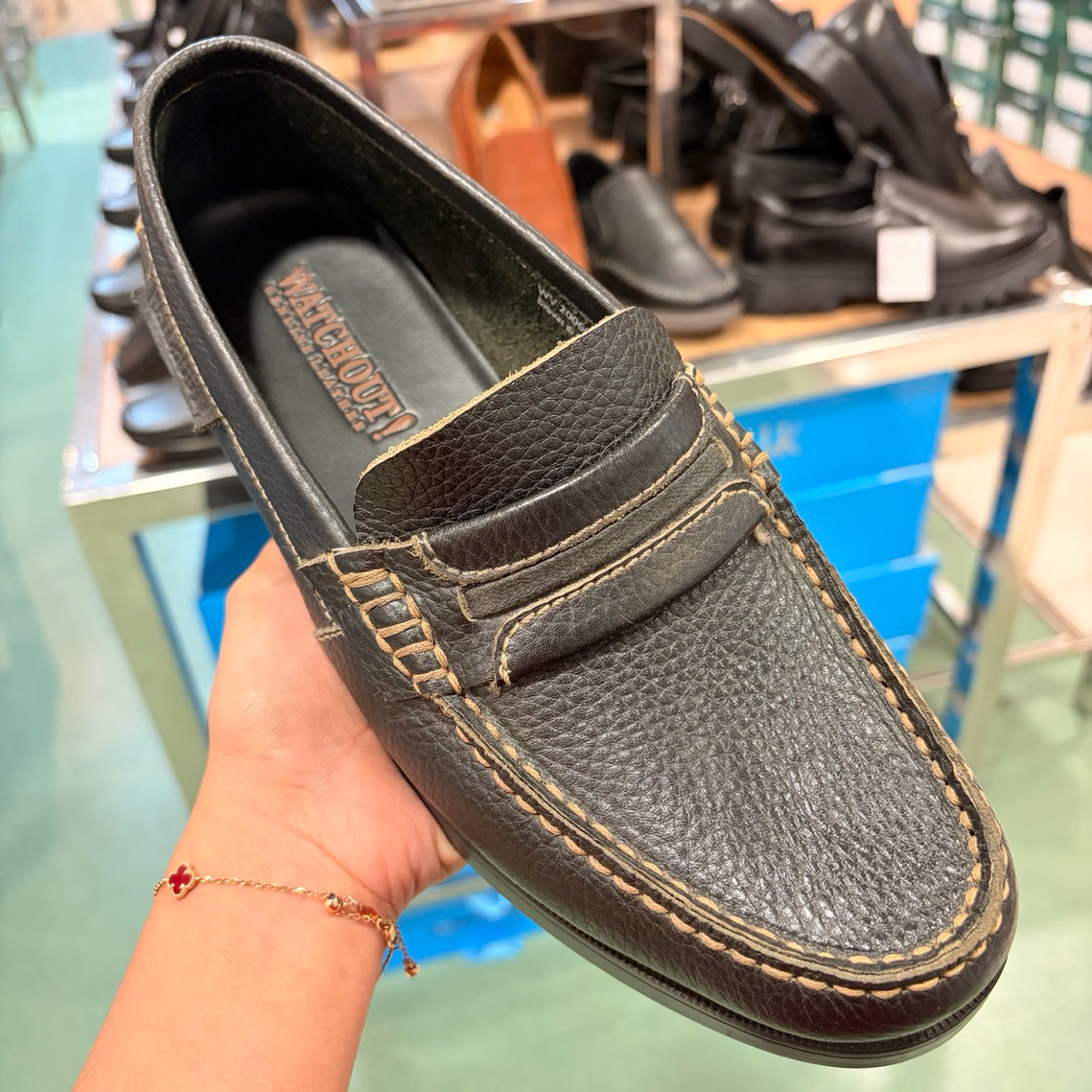 Watchout  sepatu pria bahan kulit