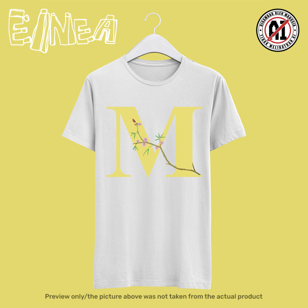 Floral Monogram T-shirt by EINEA | Mimosa pudica