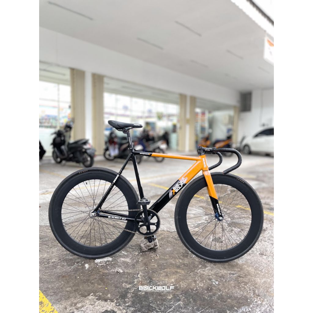 Sepeda Fixie Fullbike Black Wolf Ravenous