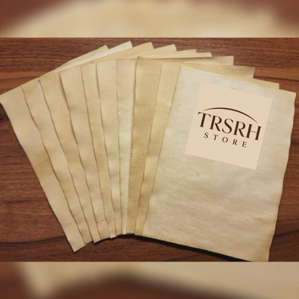 Kertas Vintage/Vintage Paper/Kertas Lama/Old Paper/Kertas Antik [Tea & Coffee Dyed]