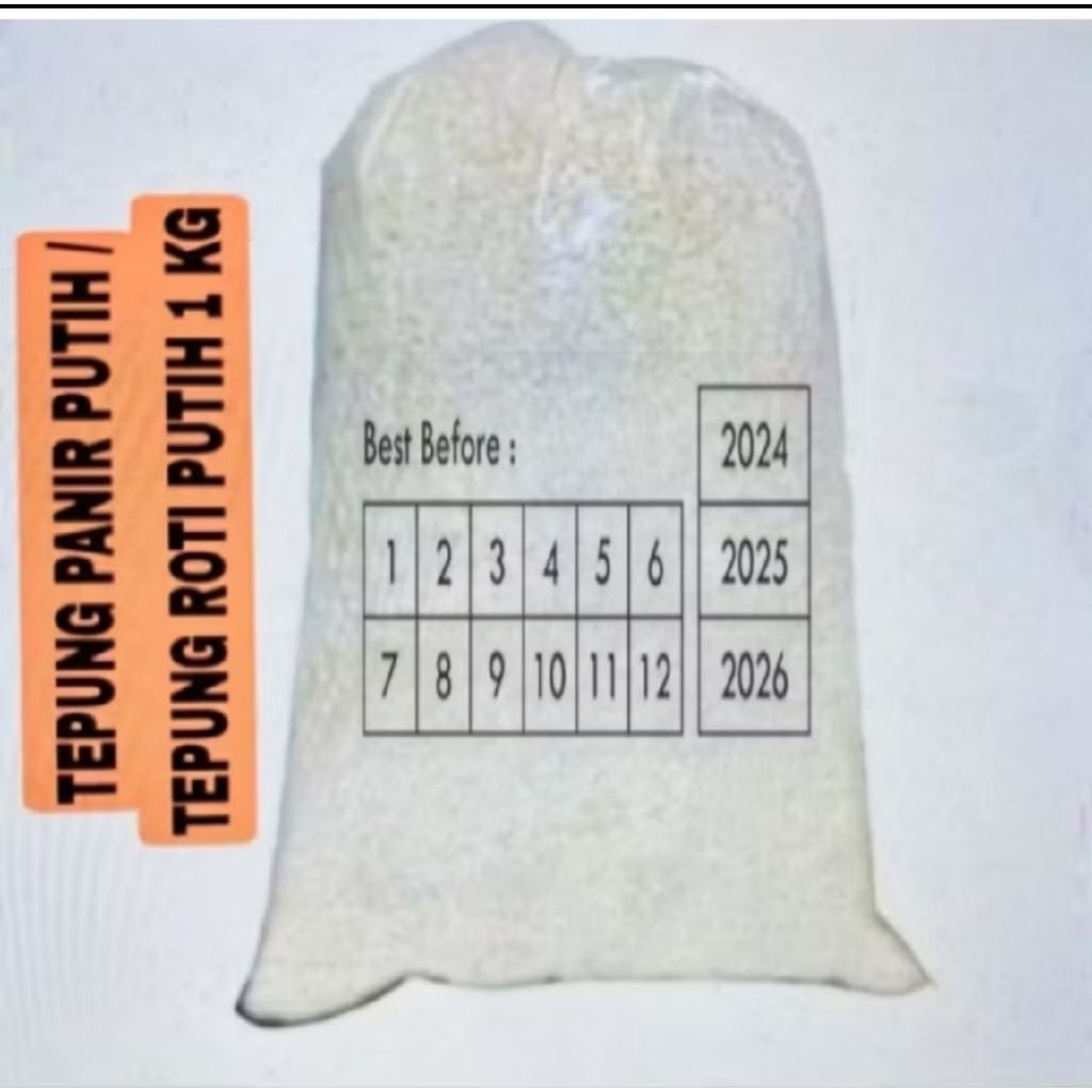 Tepung Roti Putih Kasar 1kg / Tepung Roti Halus 1kg