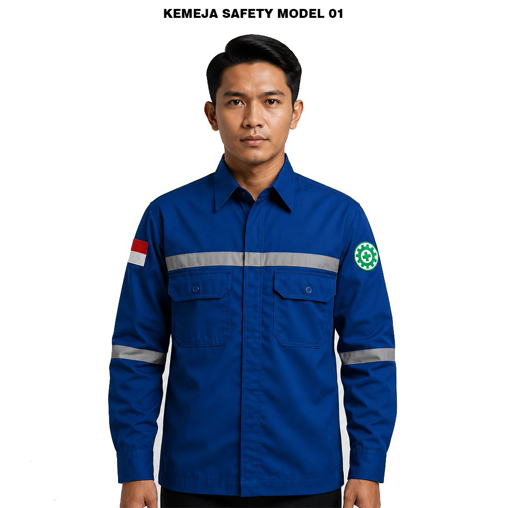 wearpack atasan proyek kerja safety lengan panjang|wearpack safety|kemeja safety|