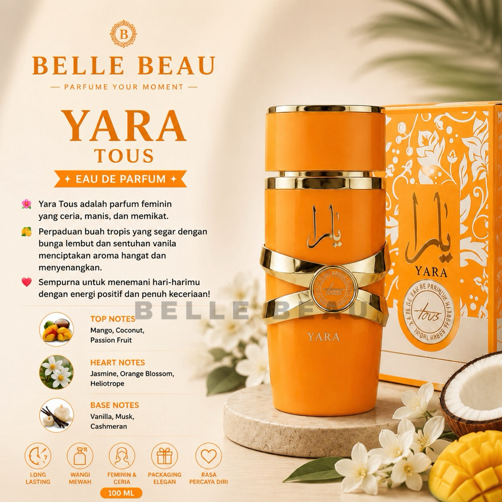 PARFUM YARA TOUS EDP 100ml - PARFUM WANITA - FARFUM CEWEK