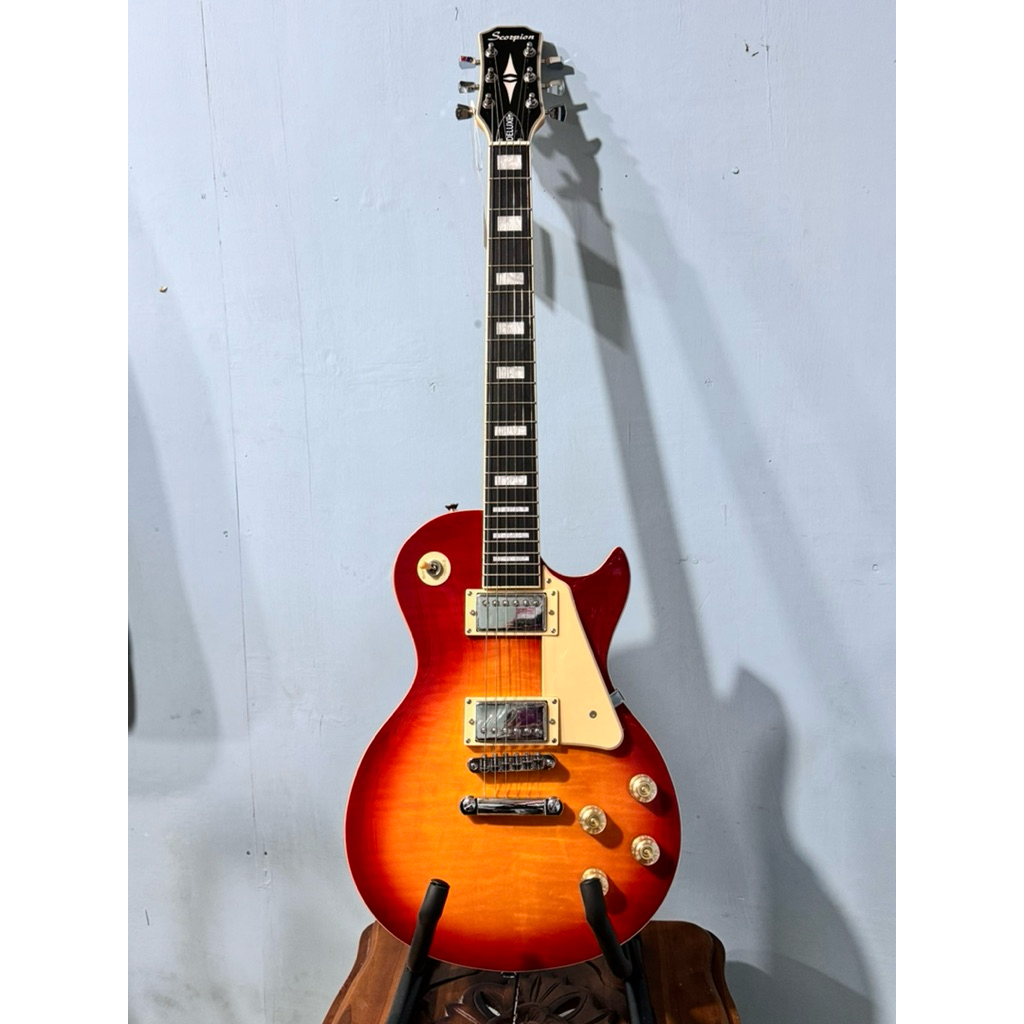Scorpion LP-610 Cherry Burst Les Paul - Gitar Elektrik Scorpion Original