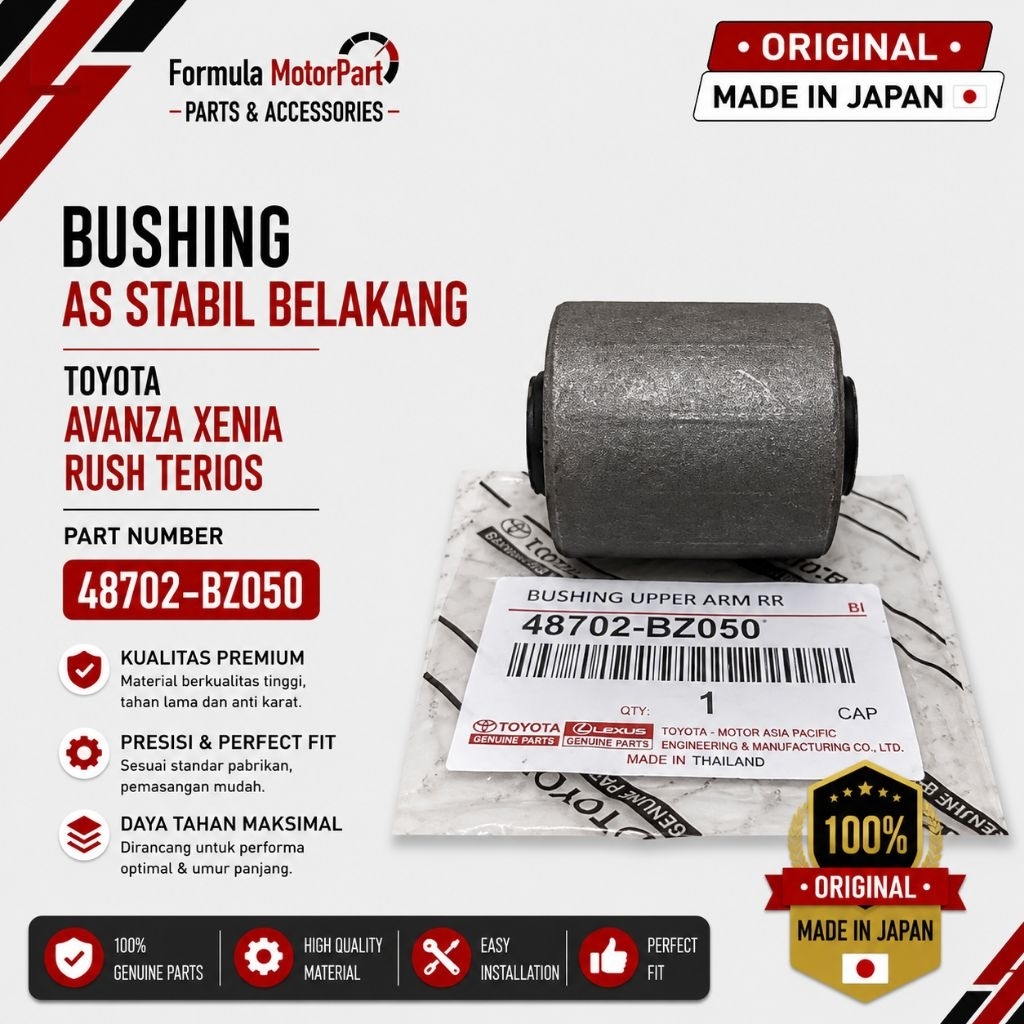BUSHING ARM AS STABIL BELAKANG AVANZA XENIA RUSH TERIOS VELOZ GRANDMAX LUXIO 48702-BZ050