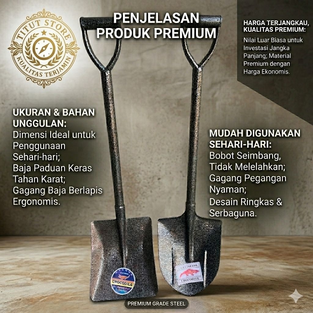 SEKOP PASIR-SEKOP PASIR BESI-SEKOP PASIR BAGUS-SEKOP PASIR CROCODILE