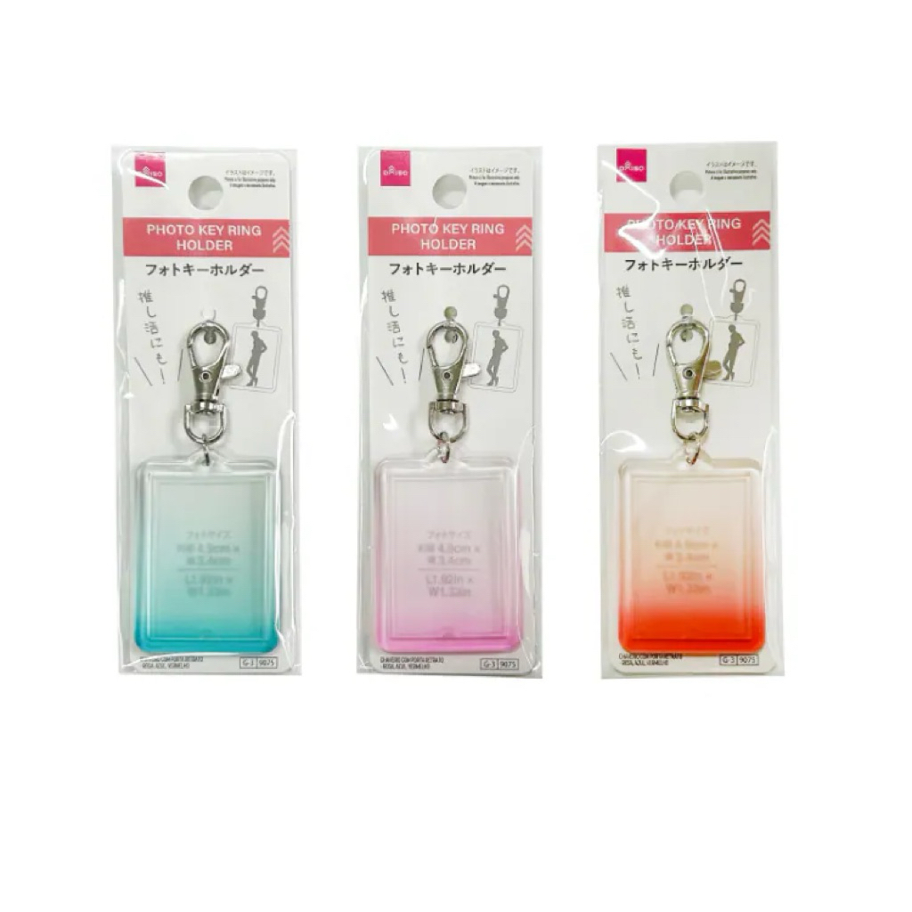 photo key ring holder daiso charm photo keyring