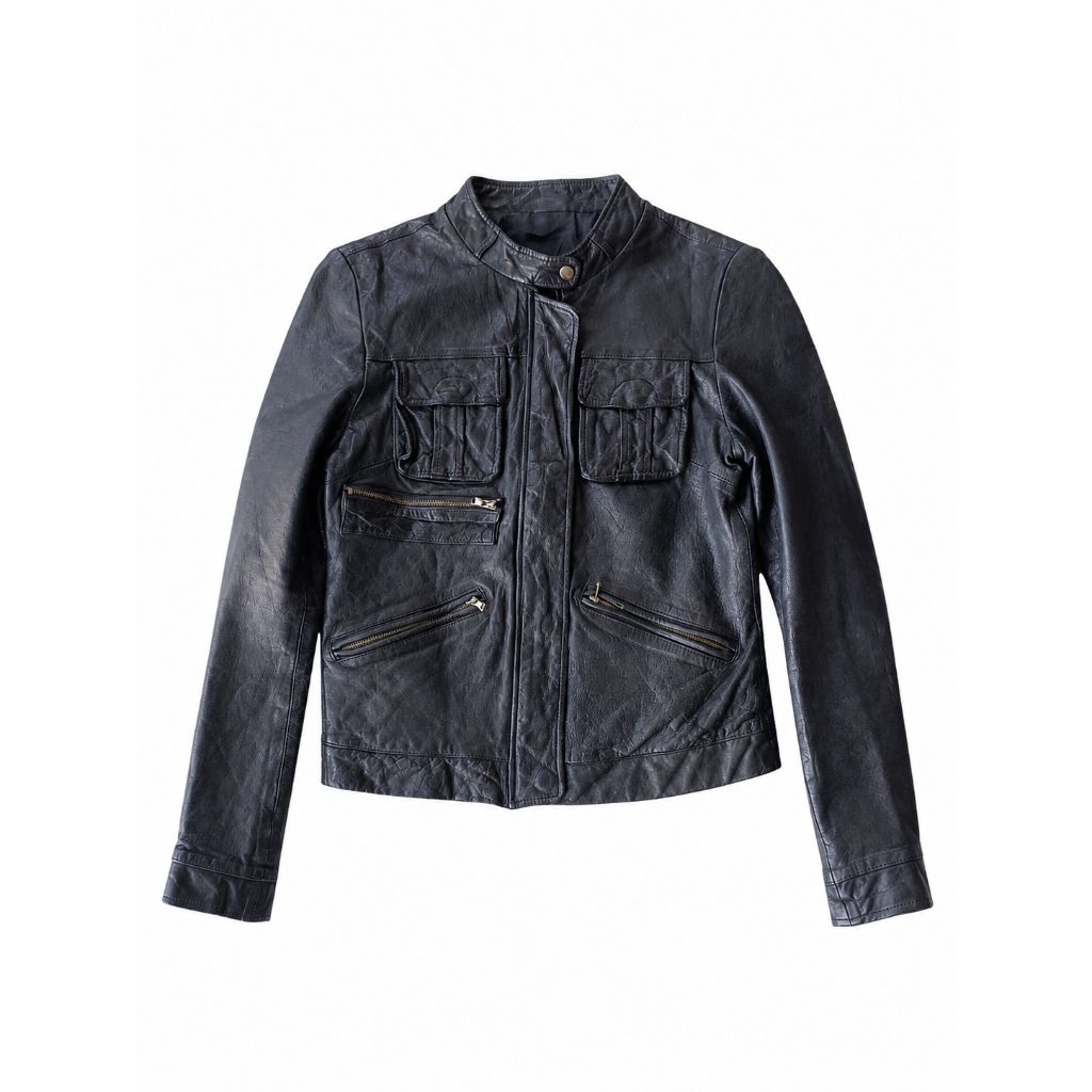 Biker leather jacket