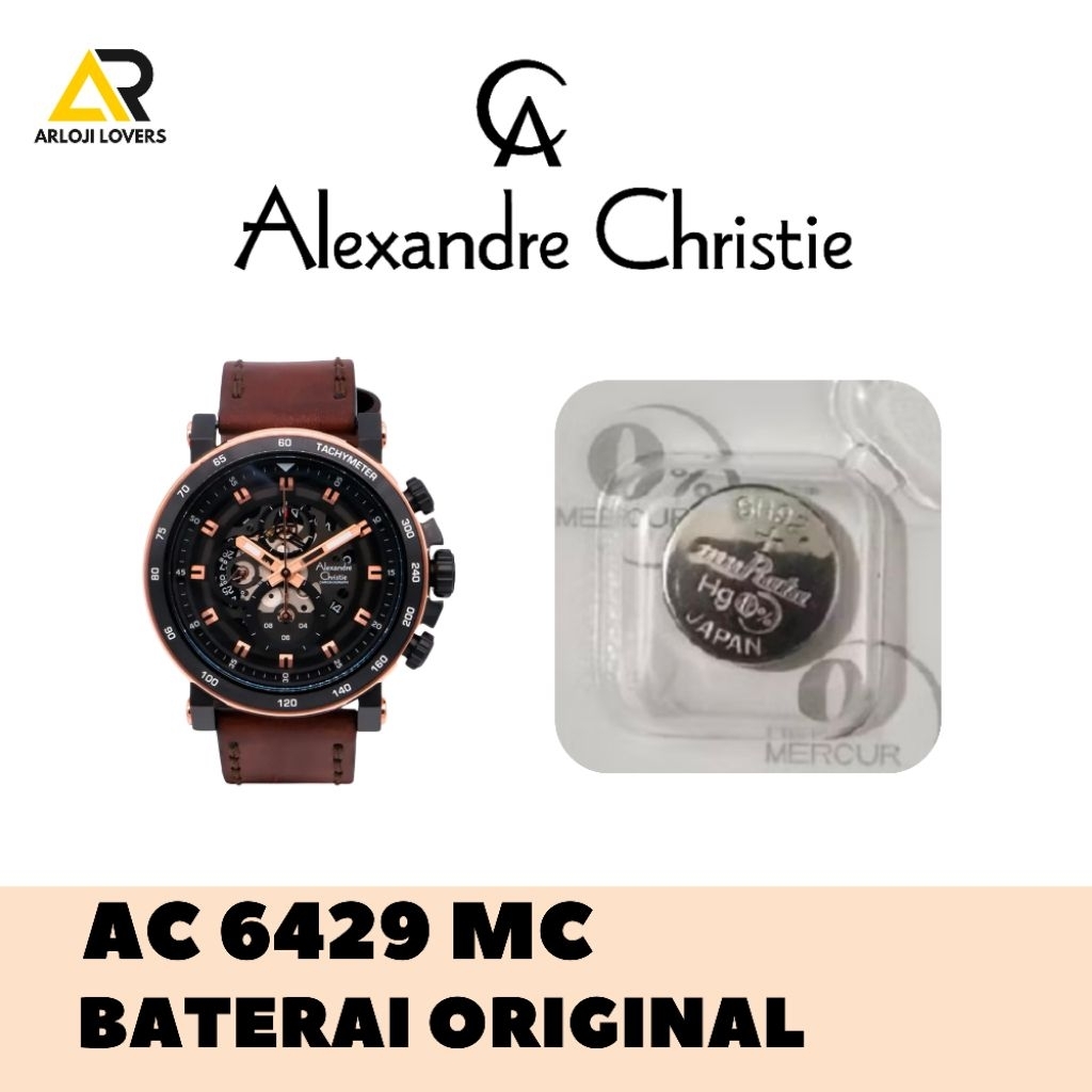 Baterai Jam Alexandre Christie AC6429MC Original