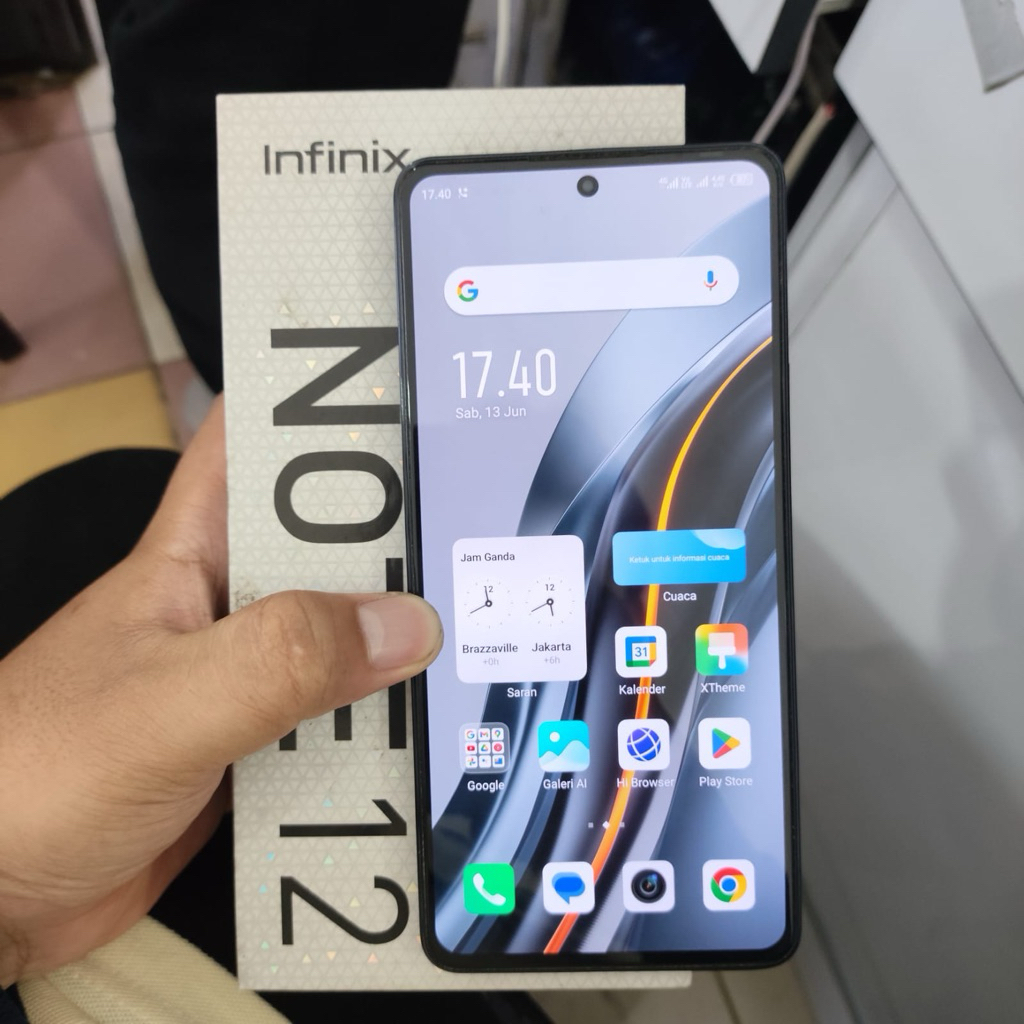 Infinix note 12 vip ram 8/256 second resmi fullset original