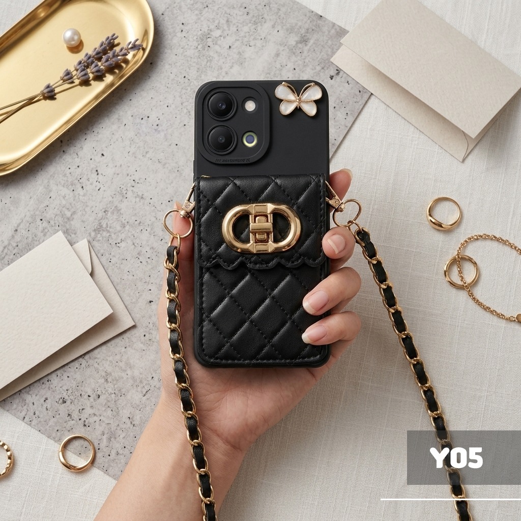 Softcase Dompet DR For tipe Vivo Y05 - Case tas hp Casing dompet Case Vivo Y05 Case Hp