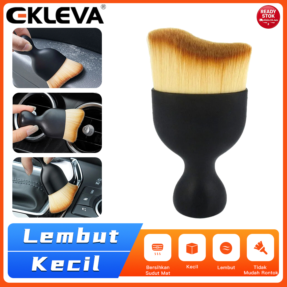 EKLEVA Kuas Detailing Mobil Soft Brush Pembersih Debu Kisi AC Dashboard