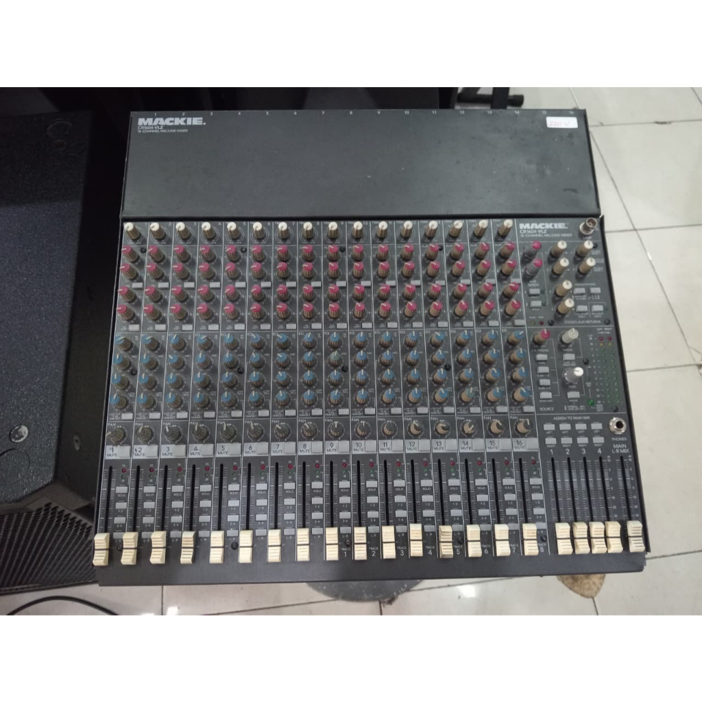 mackie CR 1604 vlz BEKAS KNOP MERAH 220V