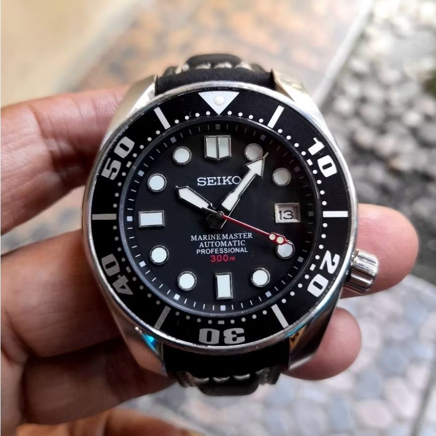 seiko mod sumo nh35 movement mm300 dial 44mm case diameter