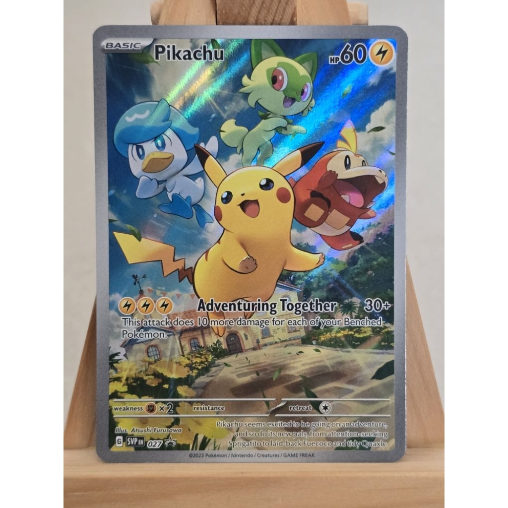 READY PIKACHU PROMO ENGLISH BLACK STAR PALDEA EVOLVED