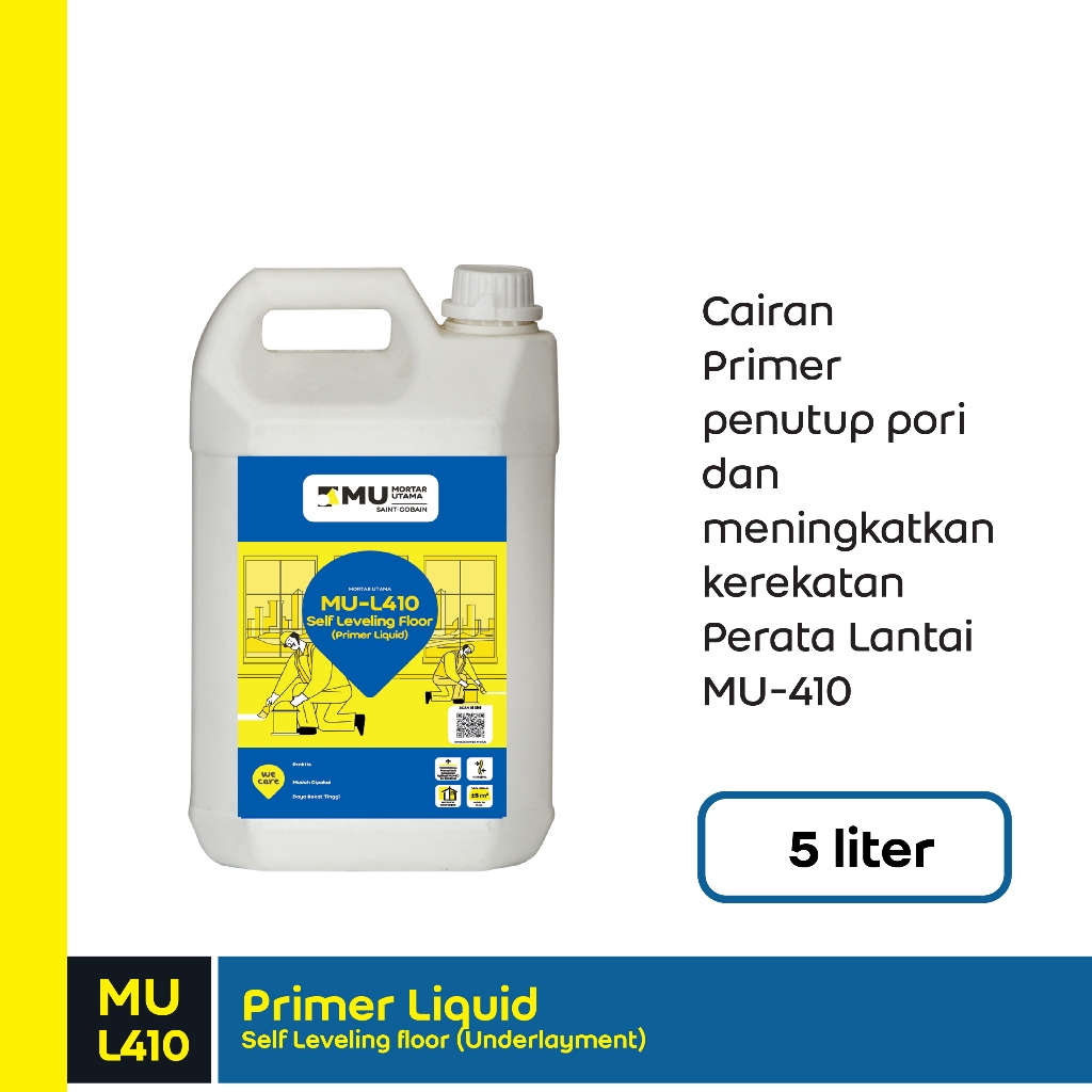 Mortar Utama MU-L410 Primer Self Leveling Floor 5 Liter