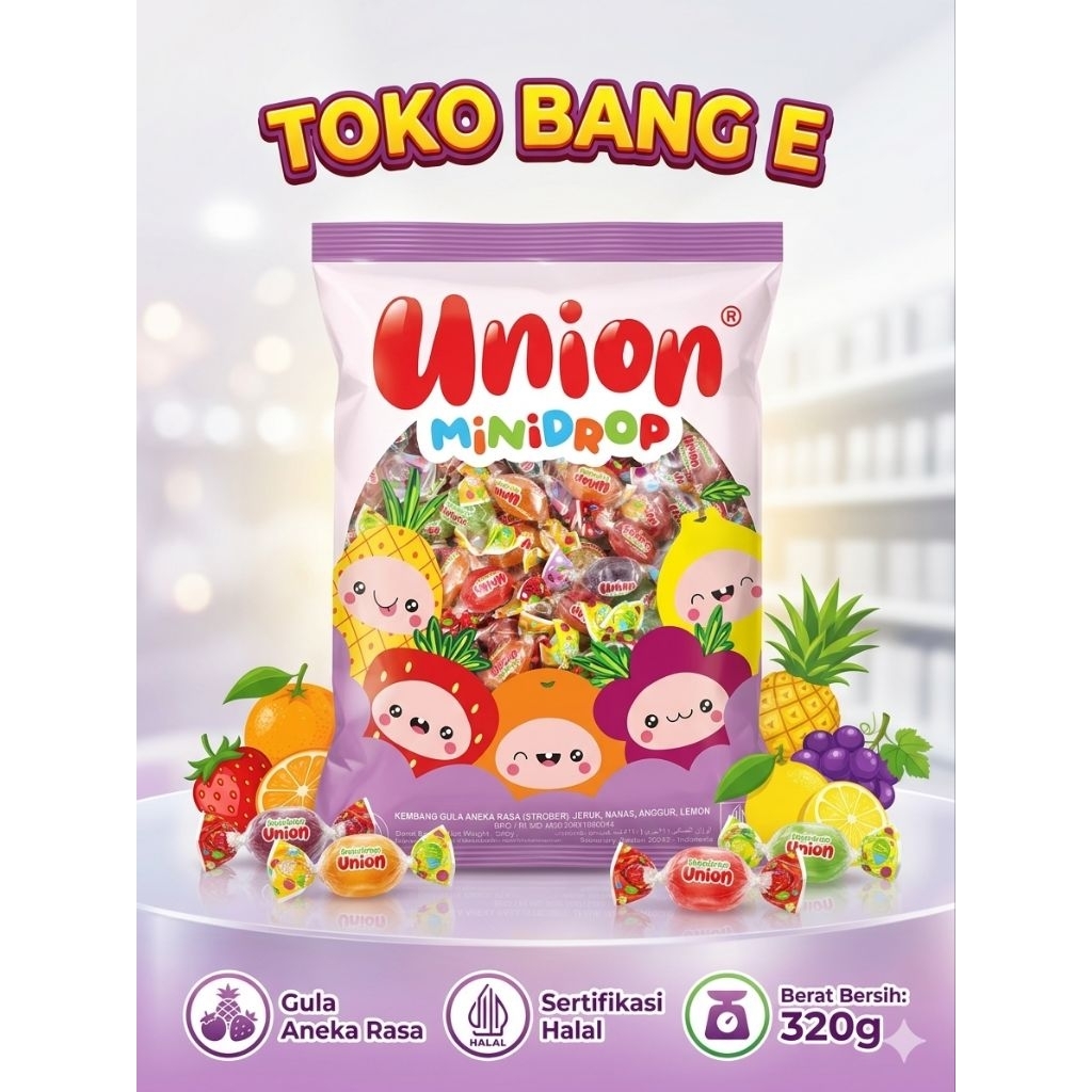 Permen Union Mini Drops