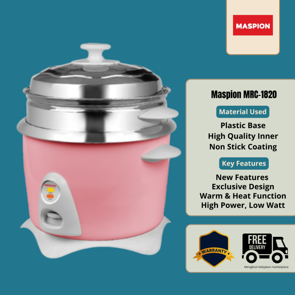 RICE COOKER MASPION MRC 1820 - MAGIC COM MASPION PENANAK NASI MASPION