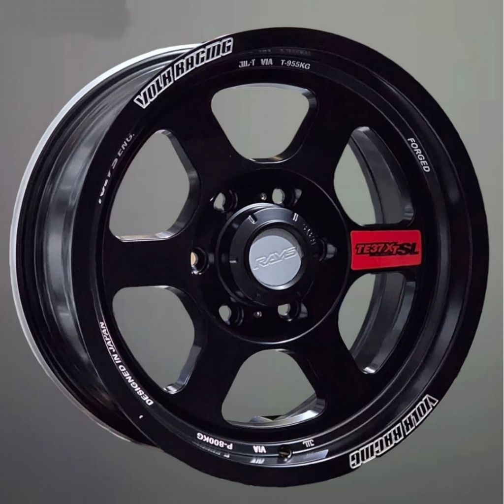 velg mobil TE37 XT FLOW FORMING ring 17 lebar 8 ET 0 velg mobil r17 pajero Hilux velg racing ring 17