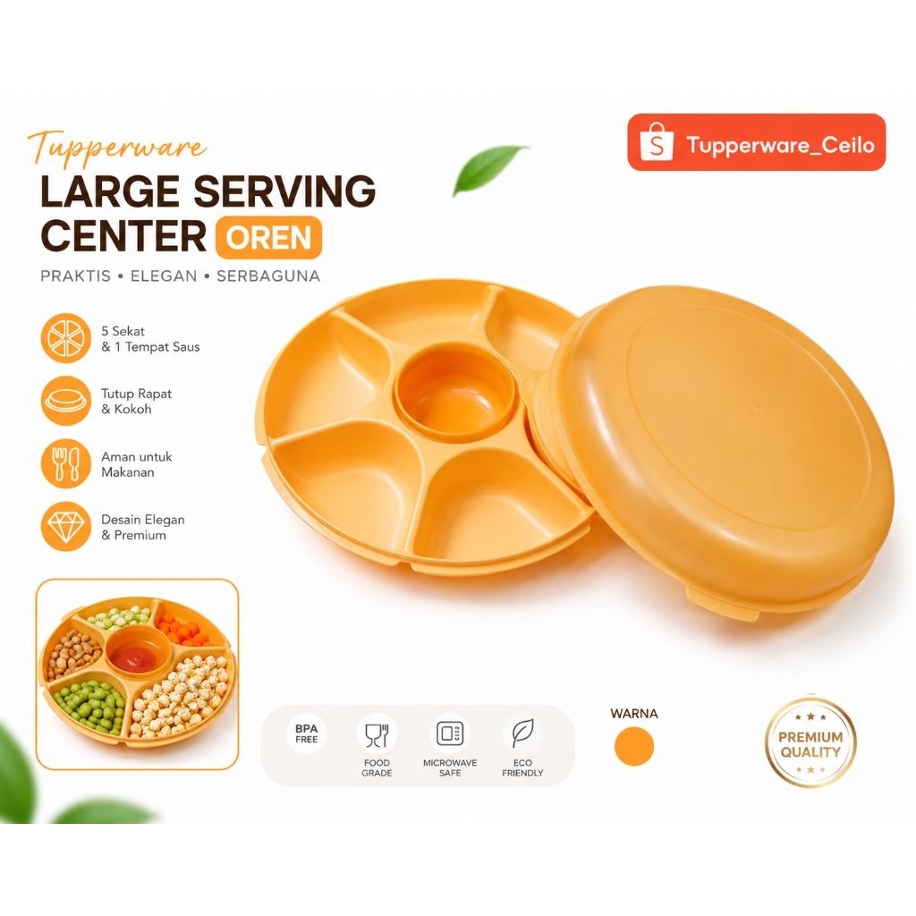 Large Serving Center Tupperware