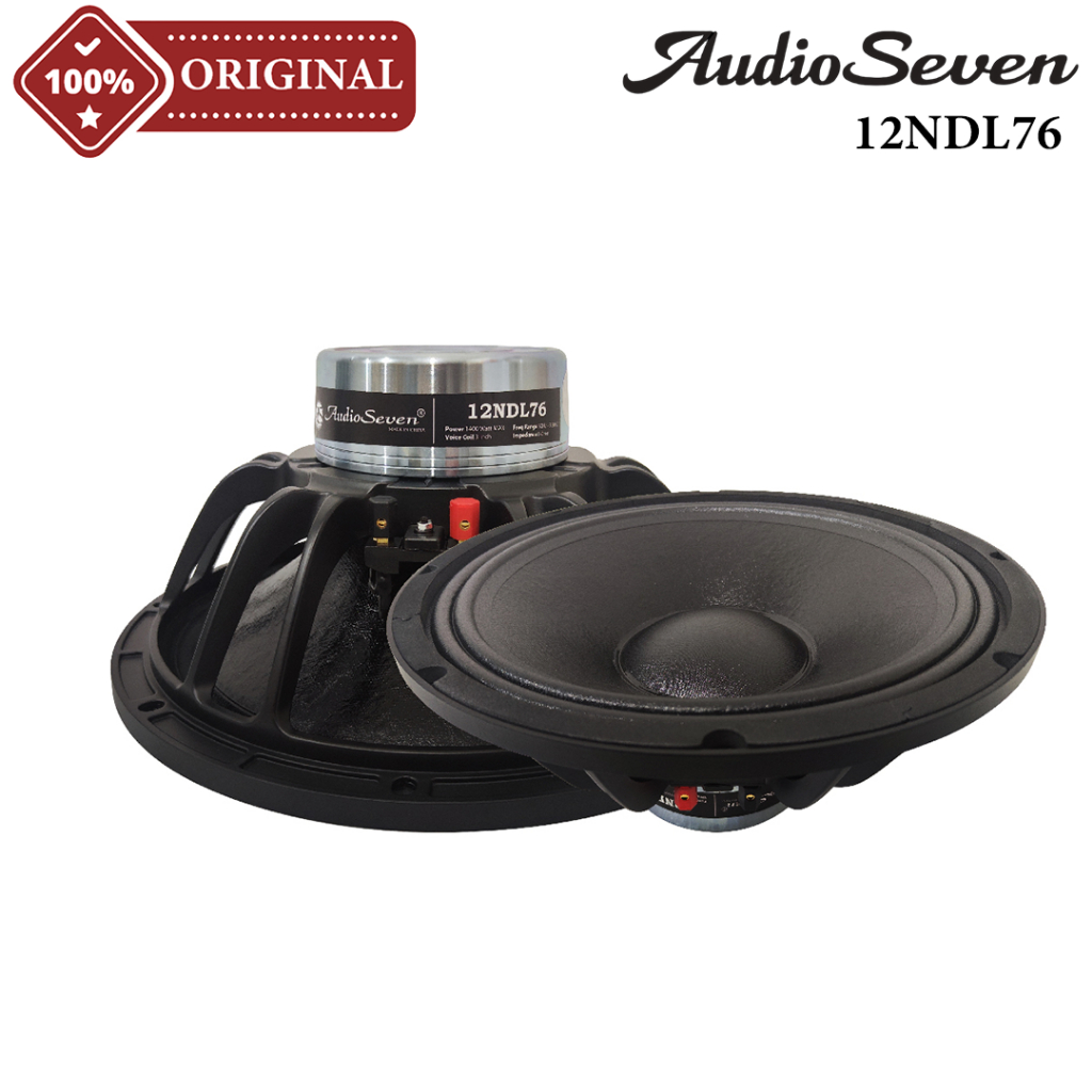 Komponen Speaker 12 Inch AUDIO SEVEN 12NDL76 | 12 NDL 76 Neodymium Original