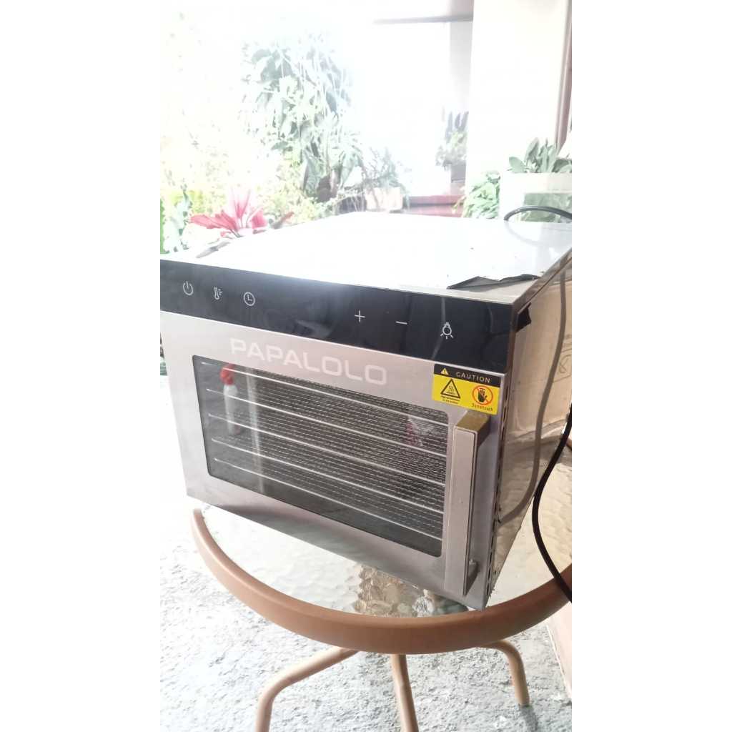 (Kondisi 99%) Food Dehydrator PAPALOLO SS-06H 6 Tray Stainless Digital 500W