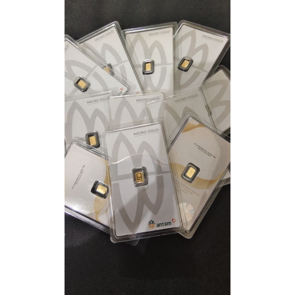 Kartu  Original Ori 100% Hologram Barcode LM 0.1 0.25 gram hartadinata antam klasik 0,1 0,25 gr loga