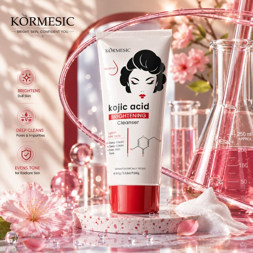 Kormesic Kojic Acid Brightening Cleanser 100g/Pembersih Wajah