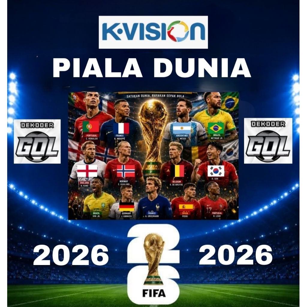 Paket Piala Dunia Kvision Bromo Gol Gardiner Optus Lgsat Kartenz Nusantara HD Nex Parabola Cling Mnc