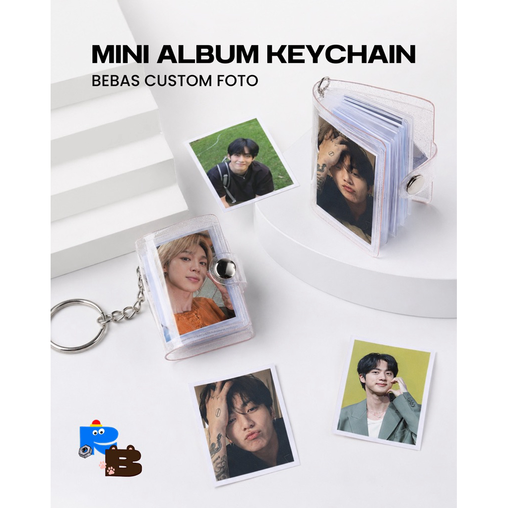 BTS MINI ALBUM KEYCHAIN | BISA CUSTOM FOTO