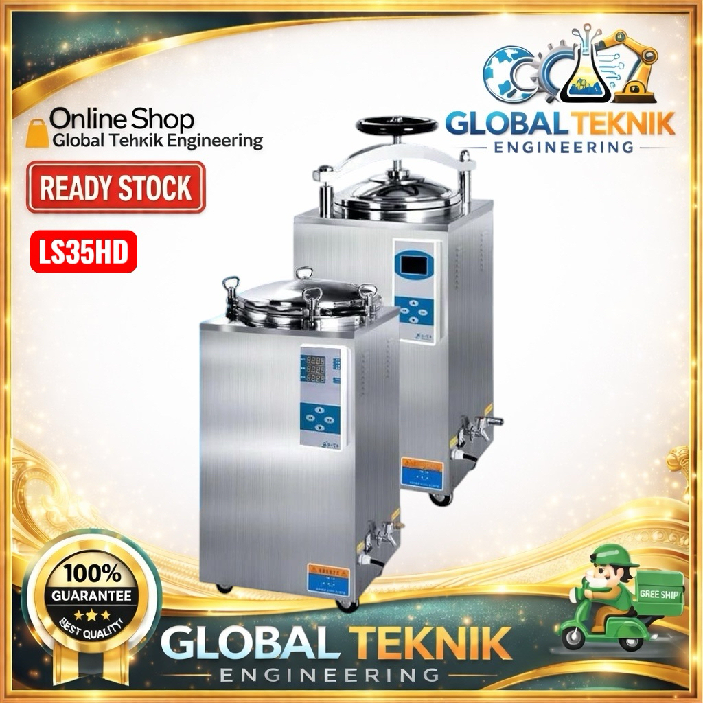 Autoclave GEA LS35HD Pressure Steam Sterilizer LCD Display