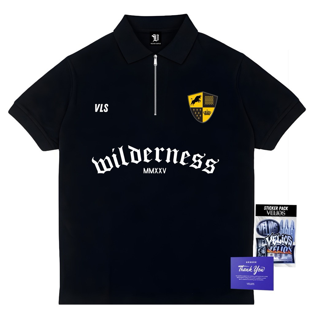 Poloshirt - Wilderness | CVC Pique Hexagon | VELIOS