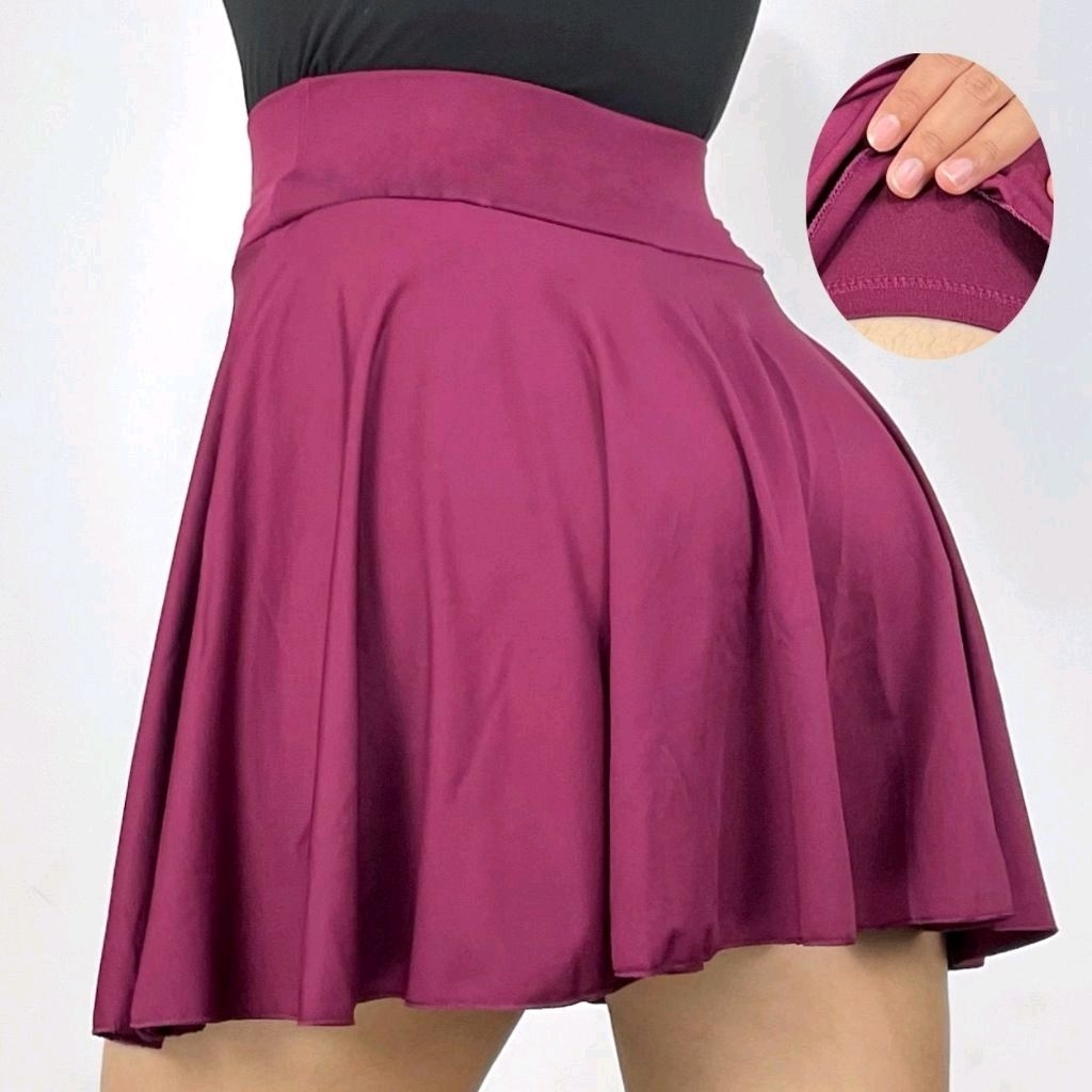Keenanoutfit Rok Olahraga Wanita Double Inner / Rok Mini Belly Dance / Rok Mini Skirt Sport Jogging