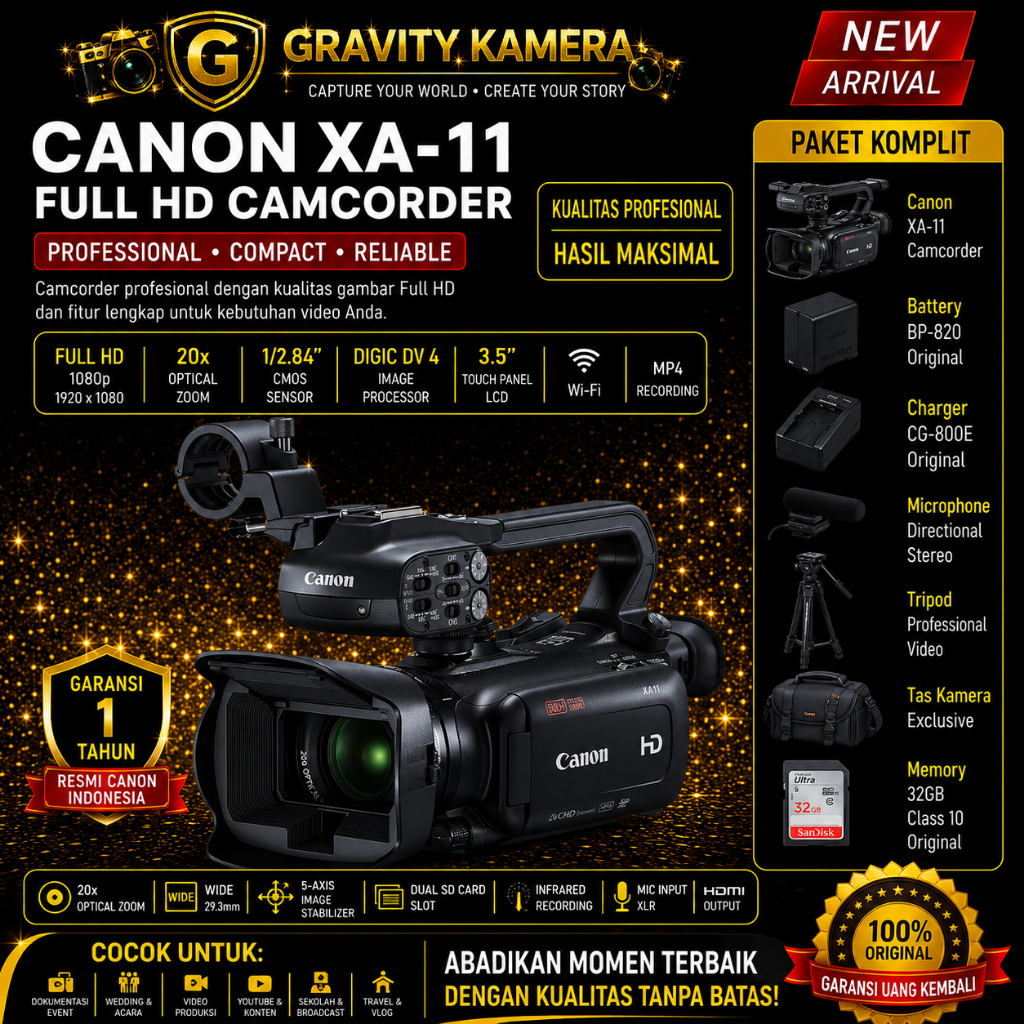 CAMCORDER CANON XA-11 FULL HD / CANON XA11 / CAMCORDER CANON XA11