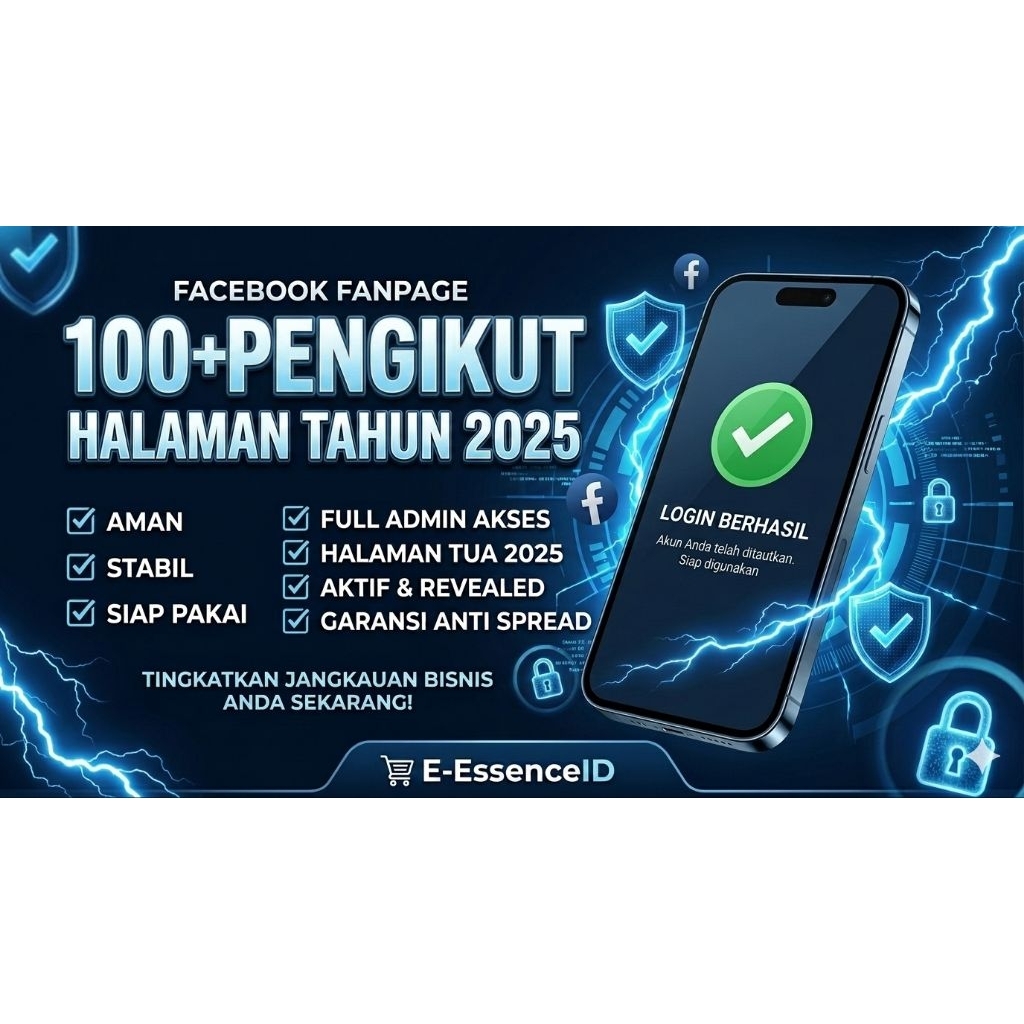 Fanspage Halaman FB 2025 – 100 Pengikut (Aman, Stabil & Bergaransi)