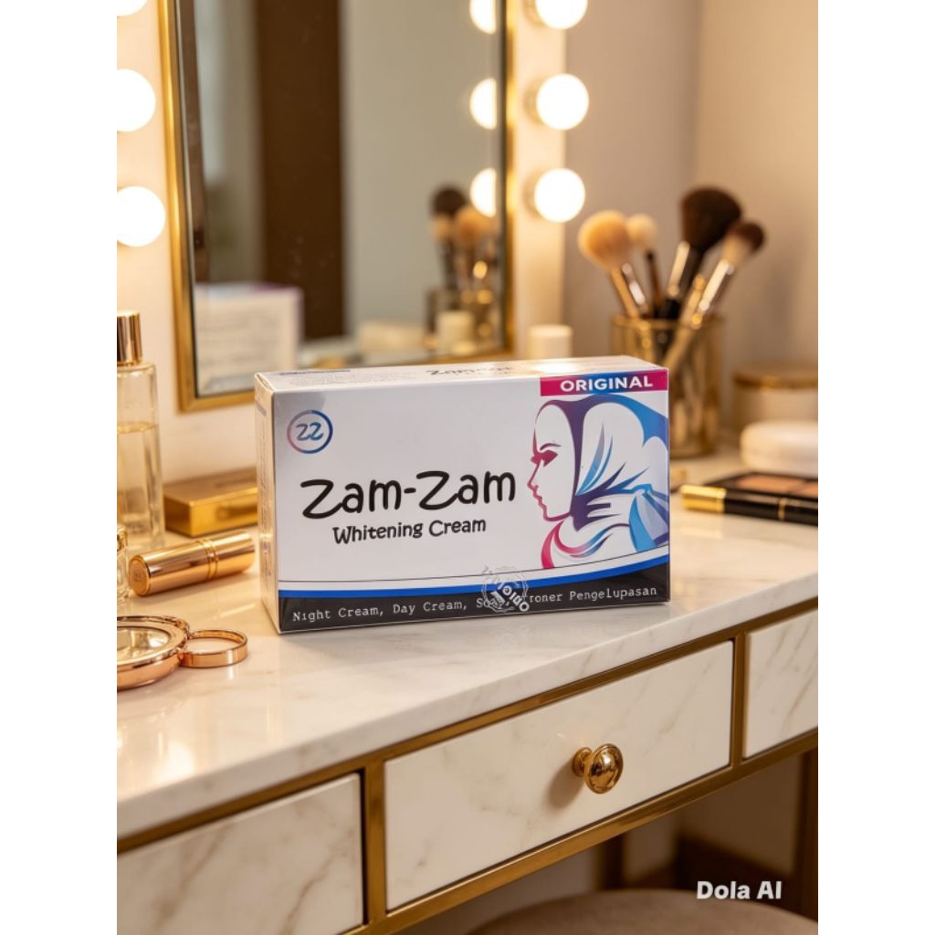 cream zamzm whitening biru original kode SS zamzam BPOM