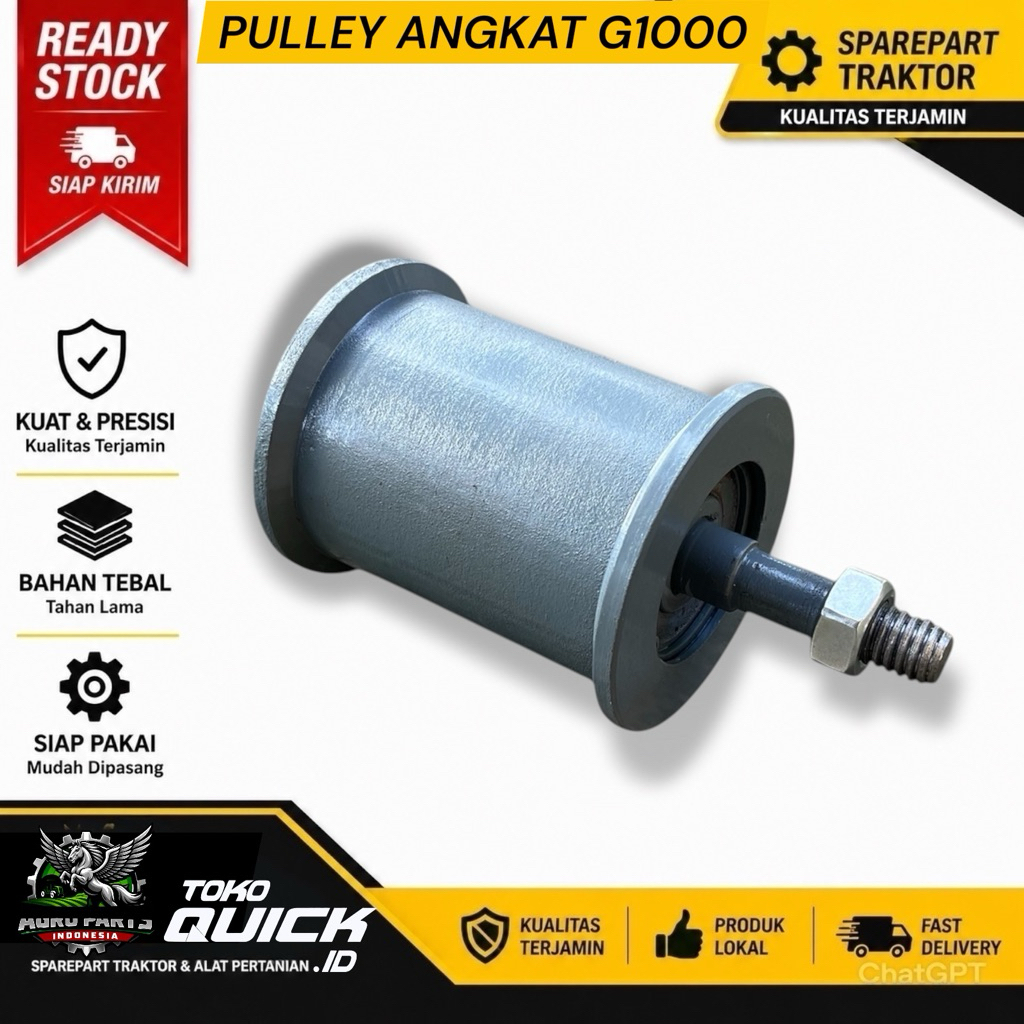 Pulley Angkat Traktor Quick KUBOTA G1000 M1000A E85 G600 BOXER G3000 ZEVA Original Pully Tension ten