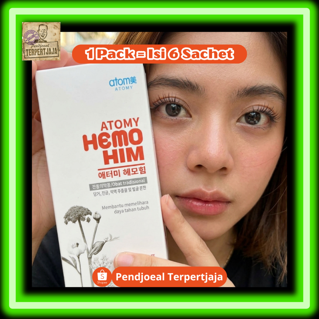 Atomy HemoHIM Original Korea 1 Box Isi 6 Sachet Suplemen Herbal Meningkatkan Daya Tahan Tubuh dan Im