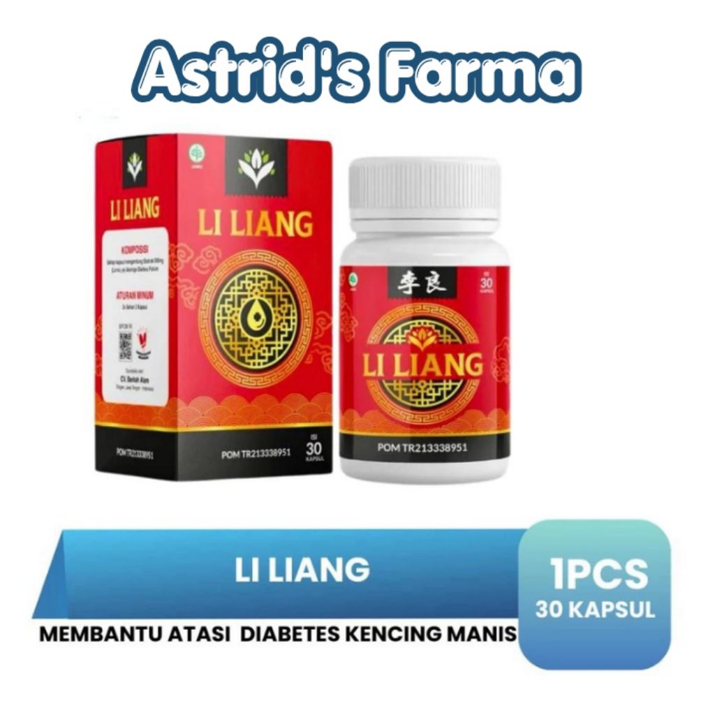 Li Liang - Obat Herbal Cina Kapsul Gula Darah Tinggi Diabetes Kebas Kesemutan Menambah Stamina