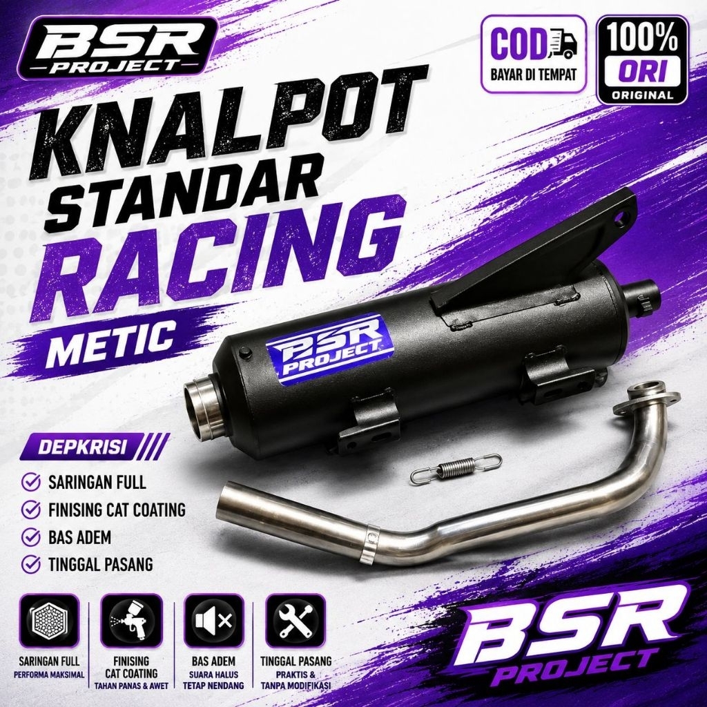 Termurah Knalpot Standar Racing bas Adem Vario Mio Scoopy Genio Mio Pcx Nmax