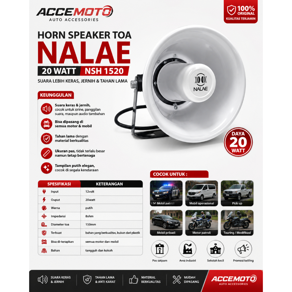 Speaker Corong TOA Nalae NSH 1520 Toa Narae 20 Watt