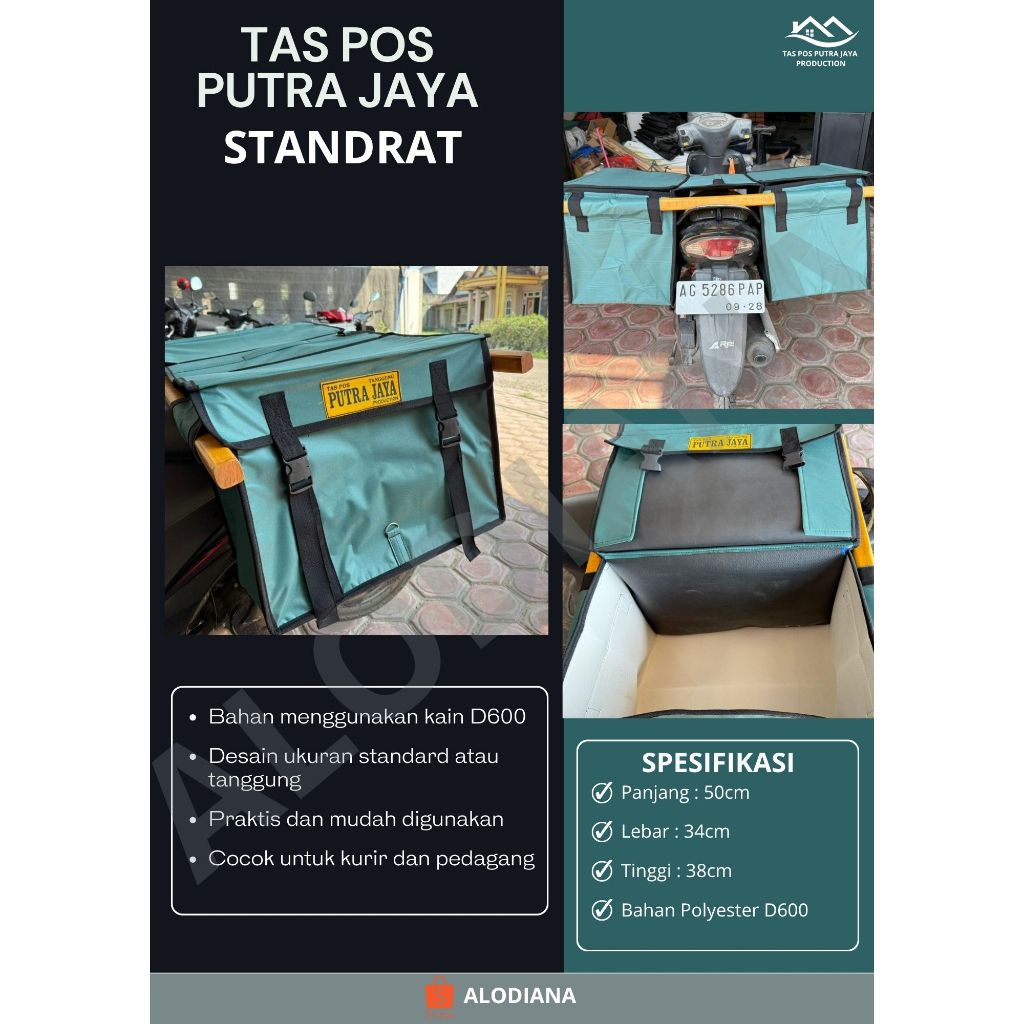 TAS POS PUTRA JAYA BESAR/STANDART/TANGGUNG / Tas Obrok / Tas Motor / TAS Srandul besar/Tanggung